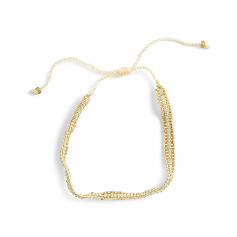 Armbånd 3 Linjer - Guld/Mint