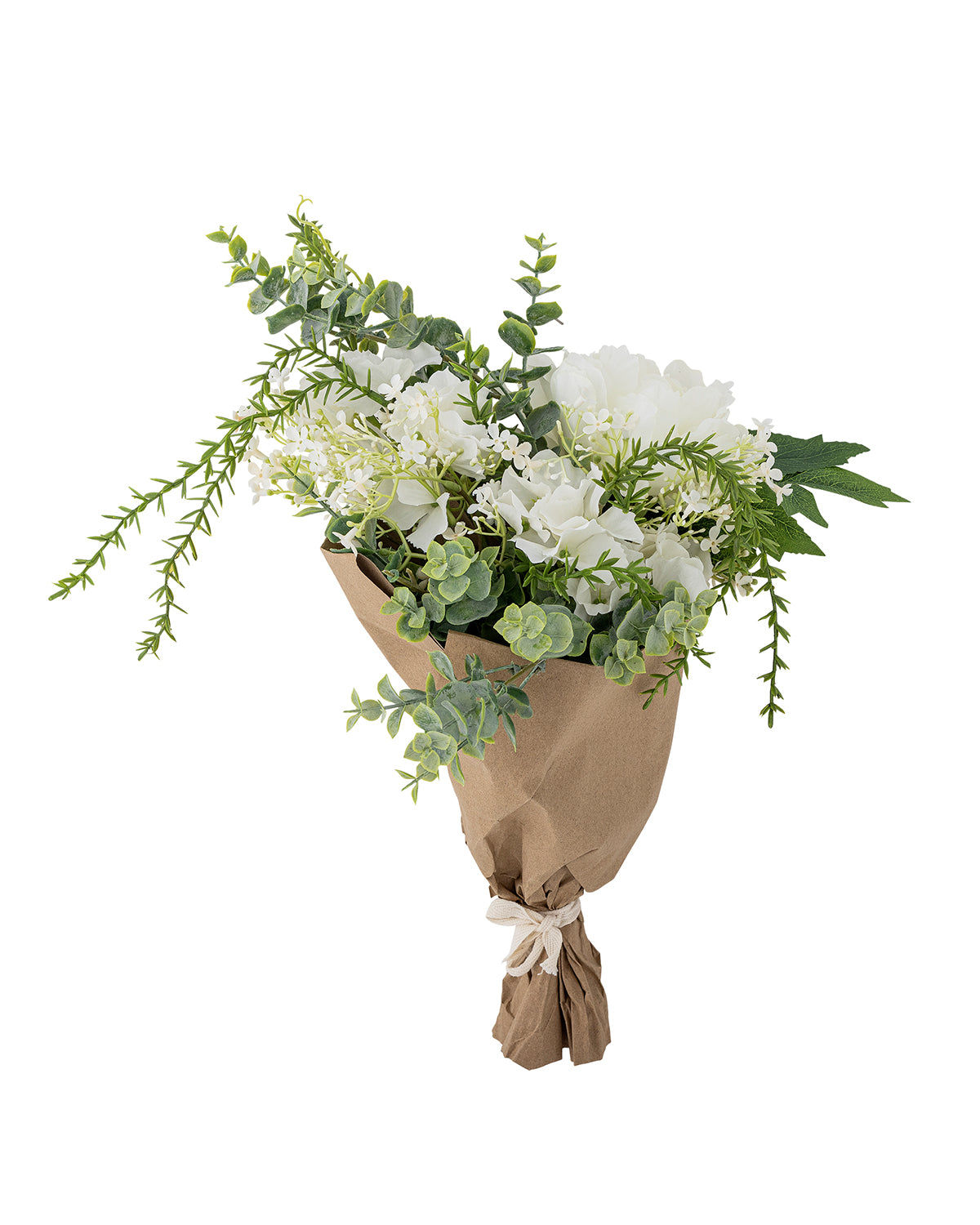 Lustre Buket – Hvid kunstig buket