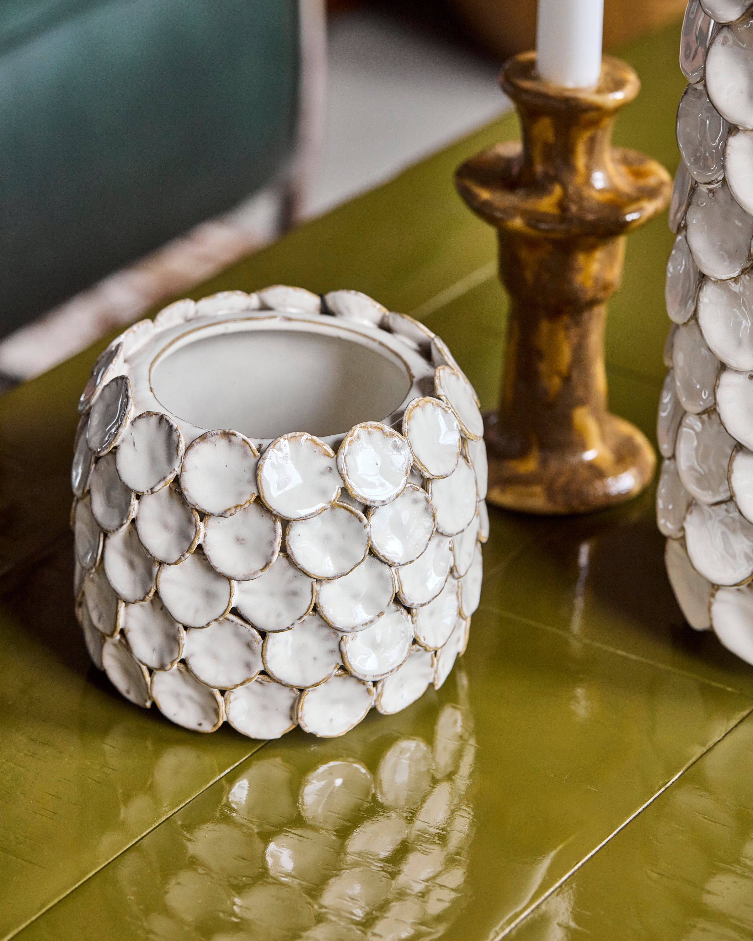 Vase Dot – White
