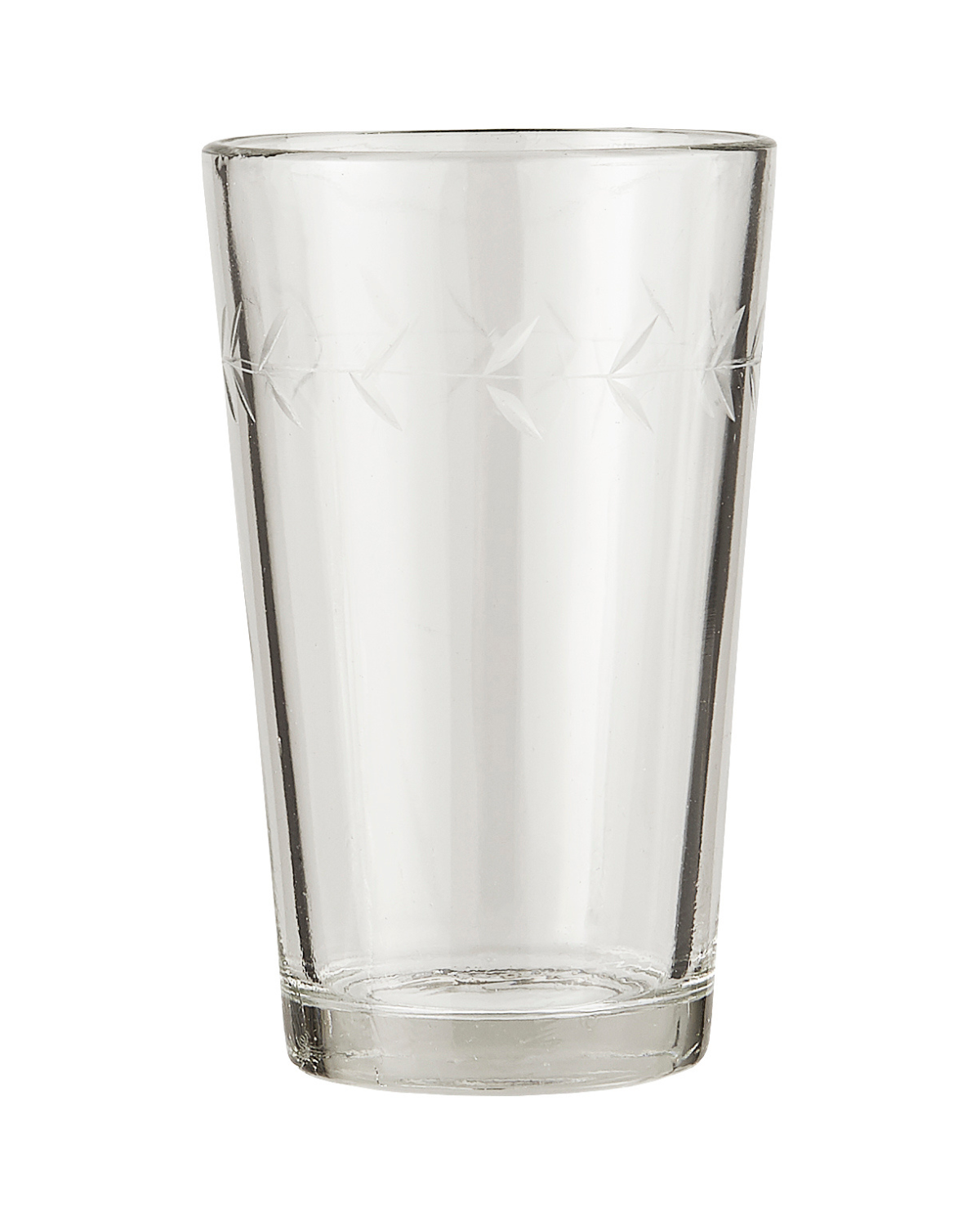 Mundblæst drikkeglas med rankekant