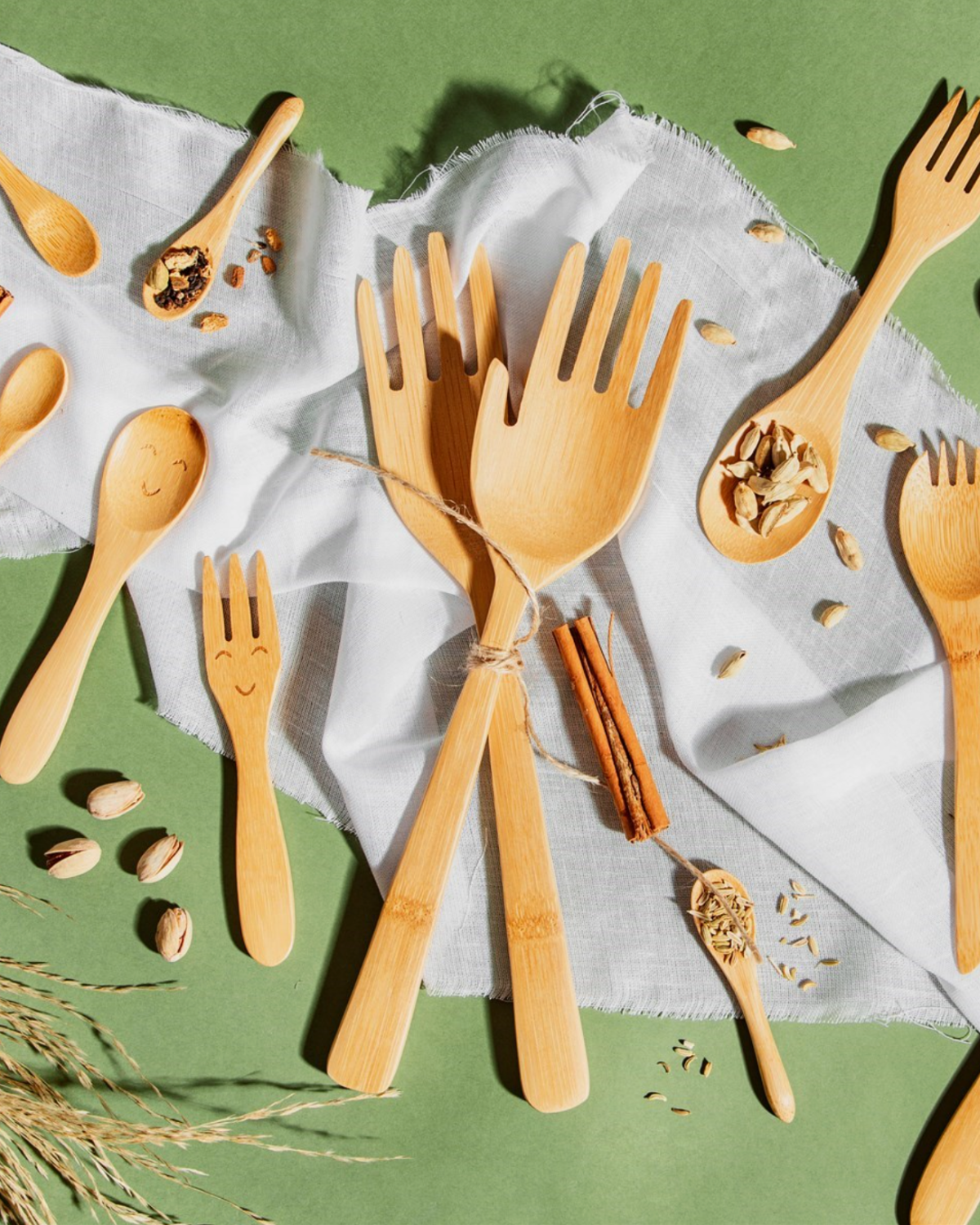 Bamboo Hands salatbestik