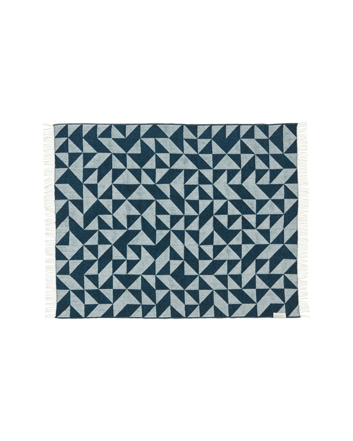 Twist a Twill plaid Uld 130x190cm - Petrol Green