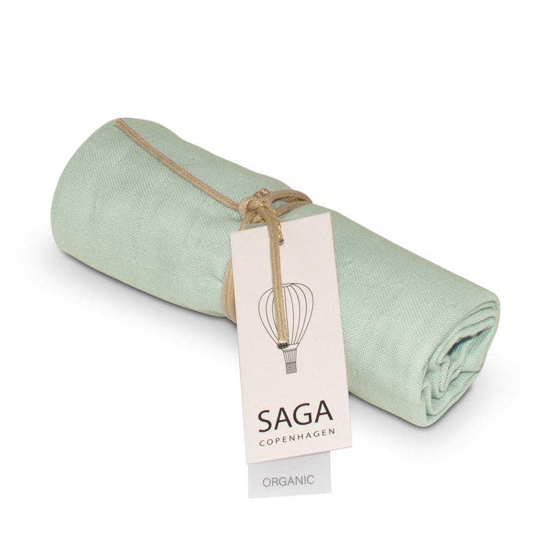 Muslin-klud - aloe vera - 100% økologisk bomuld: 12 stk. / 70x70 cm