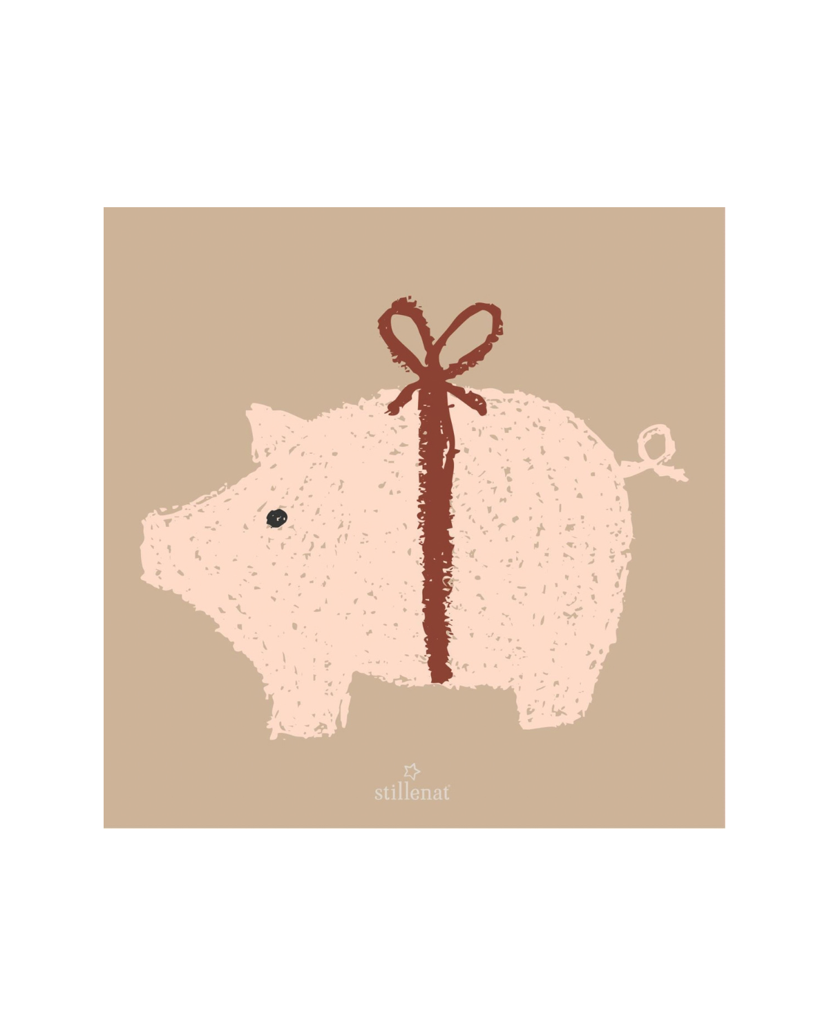 Serviet 16,5x16,5 cm - Julegris - 20 stk.
