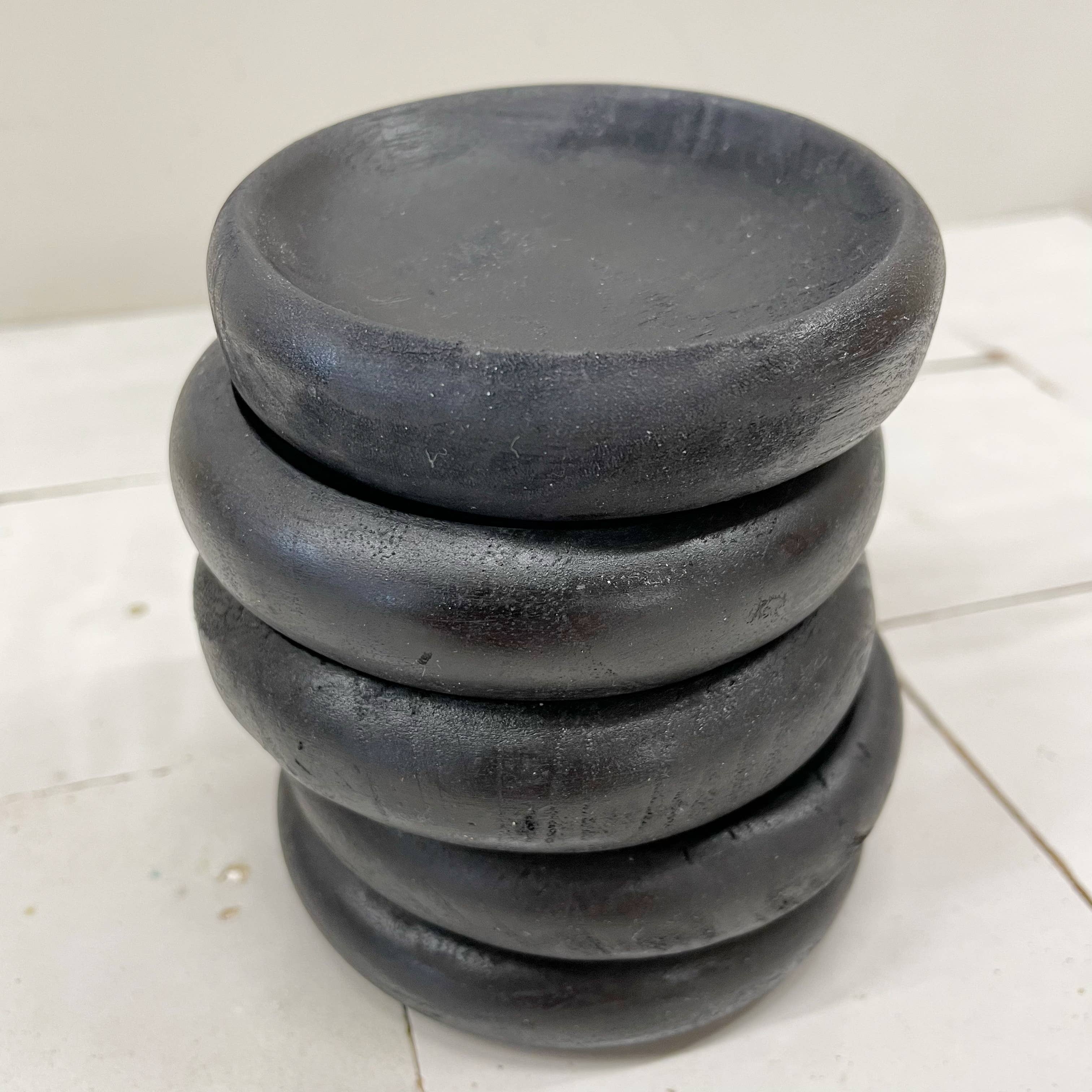 Sort teaktræsskål Bali, 9 cm