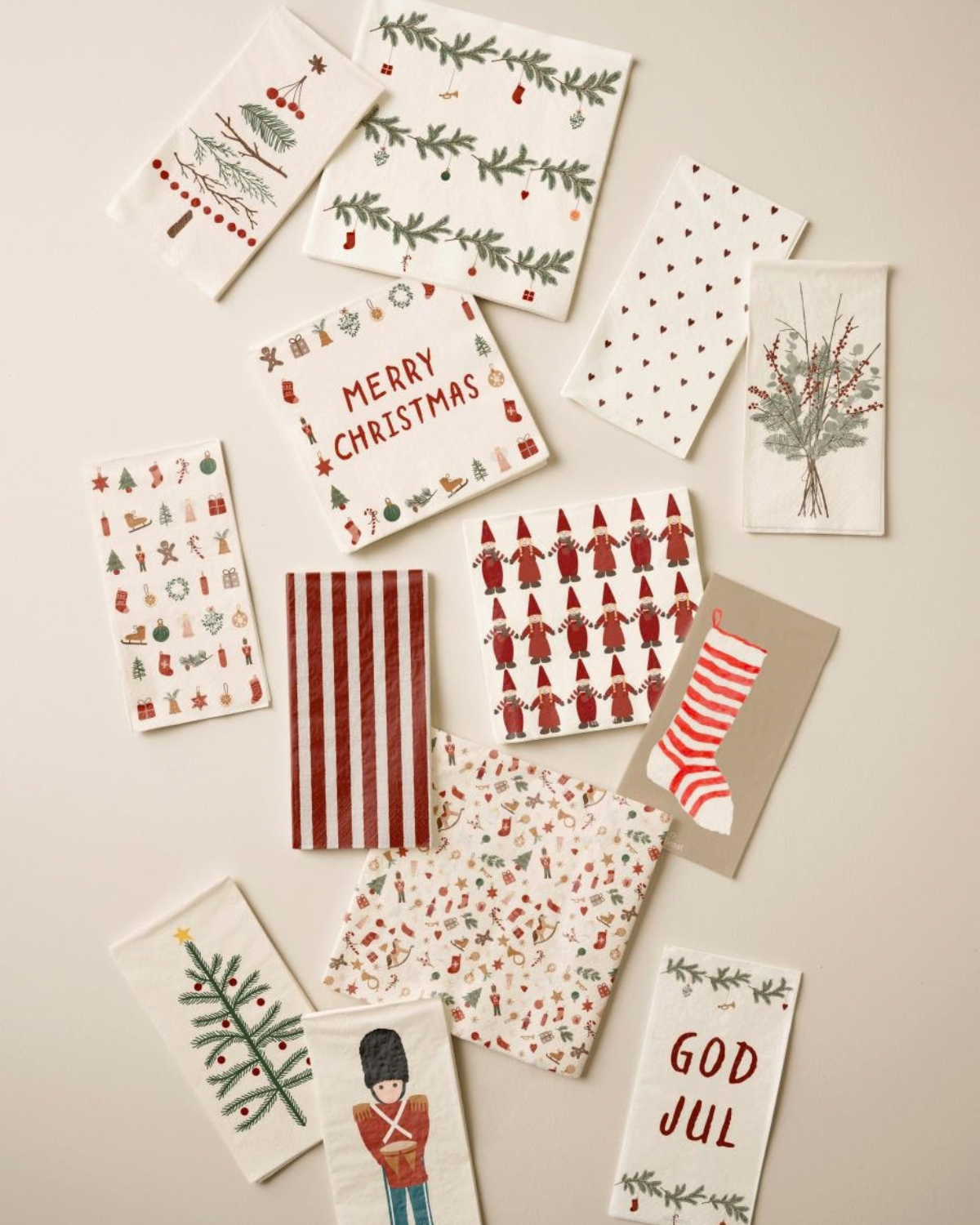 Serviet - Juleranker My Nostalgic Christmas - 50 stk.