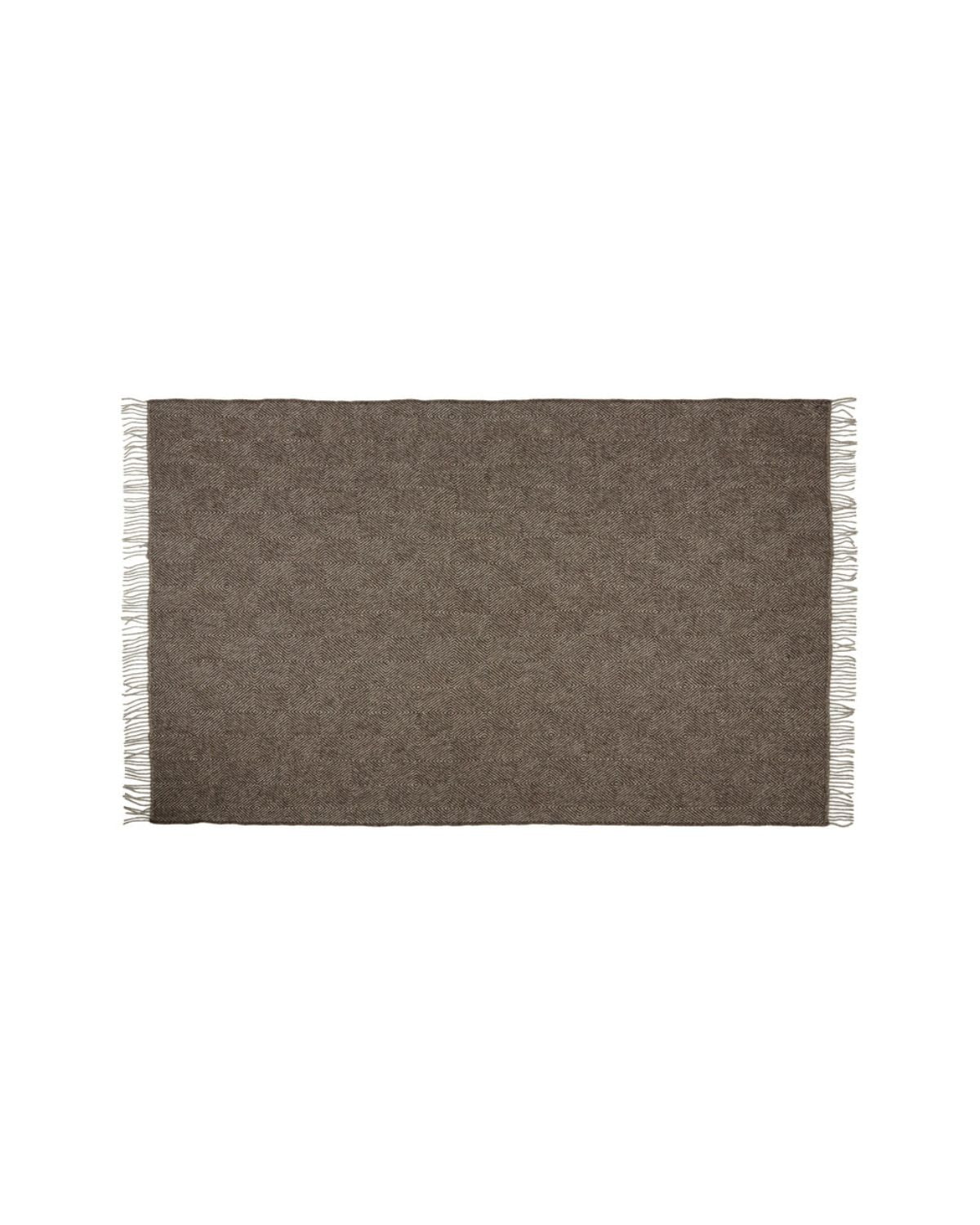 Fanø plaid Uld 140x240cm - Ash Brown