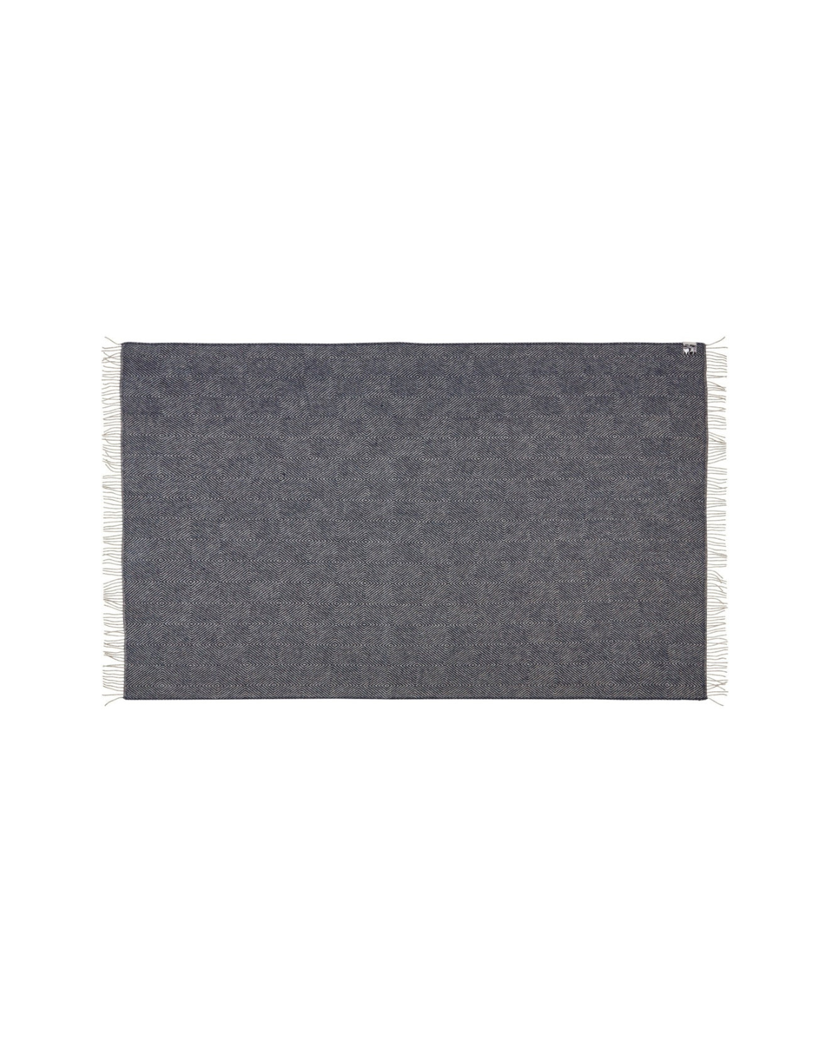 Fanø plaid Uld 140x240cm - Granite Blue