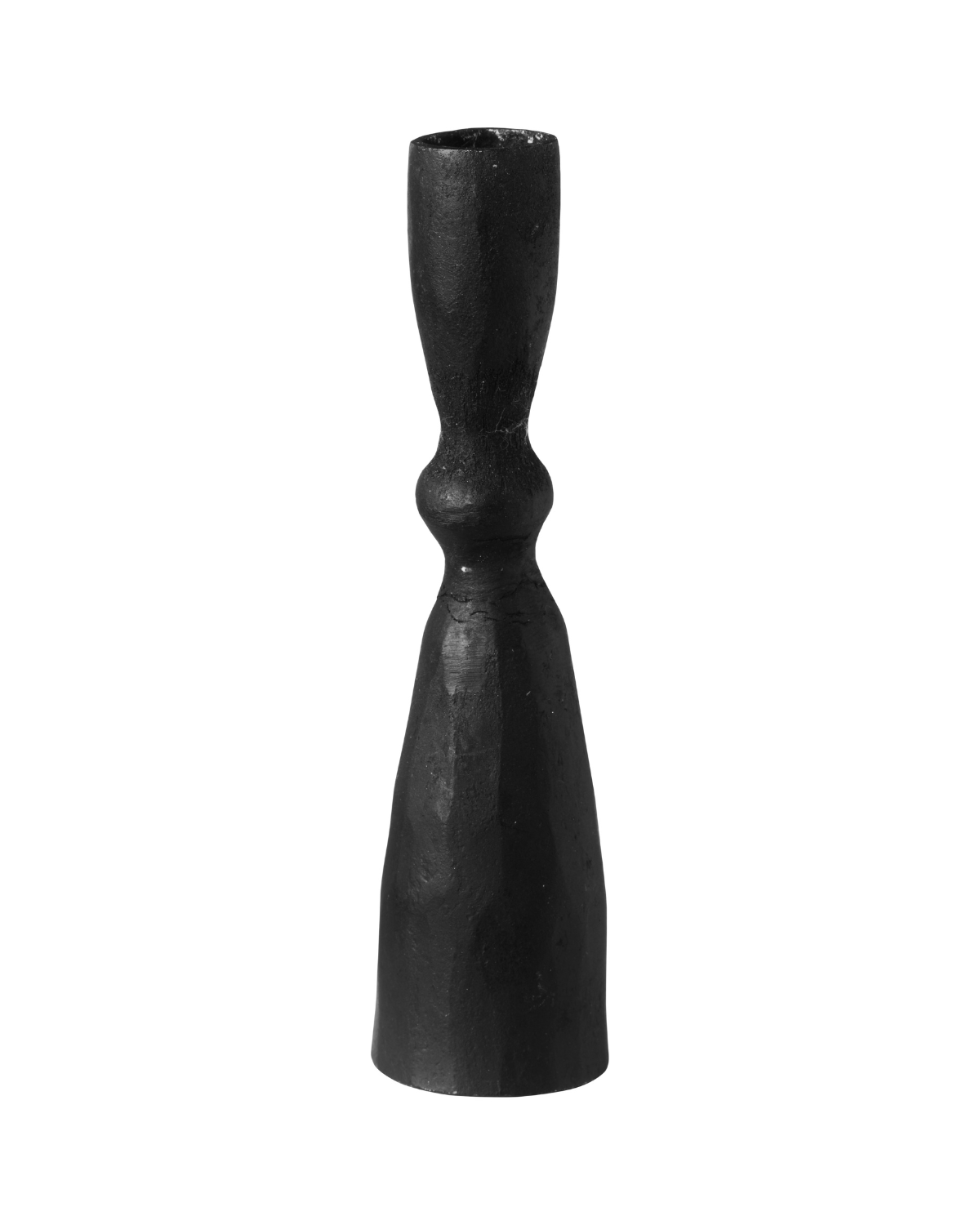 Lysestage m. banket overflade - 1,3 cm - sort