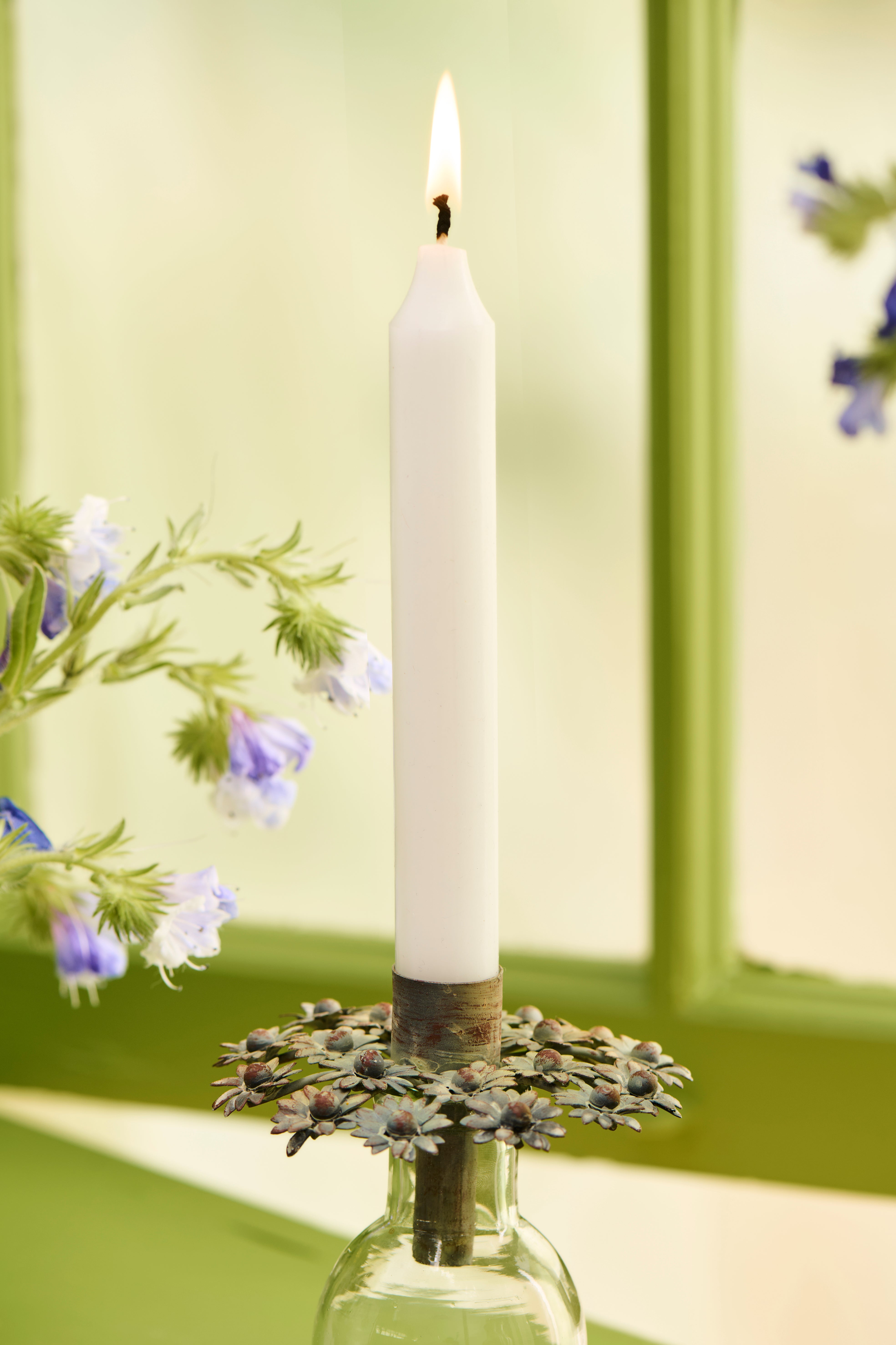 Blomsterlysestage til flaske