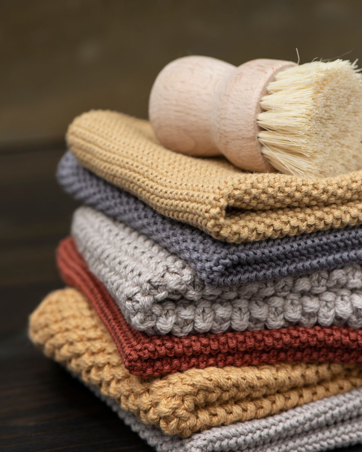 Mynte® strikket karklud – Sand