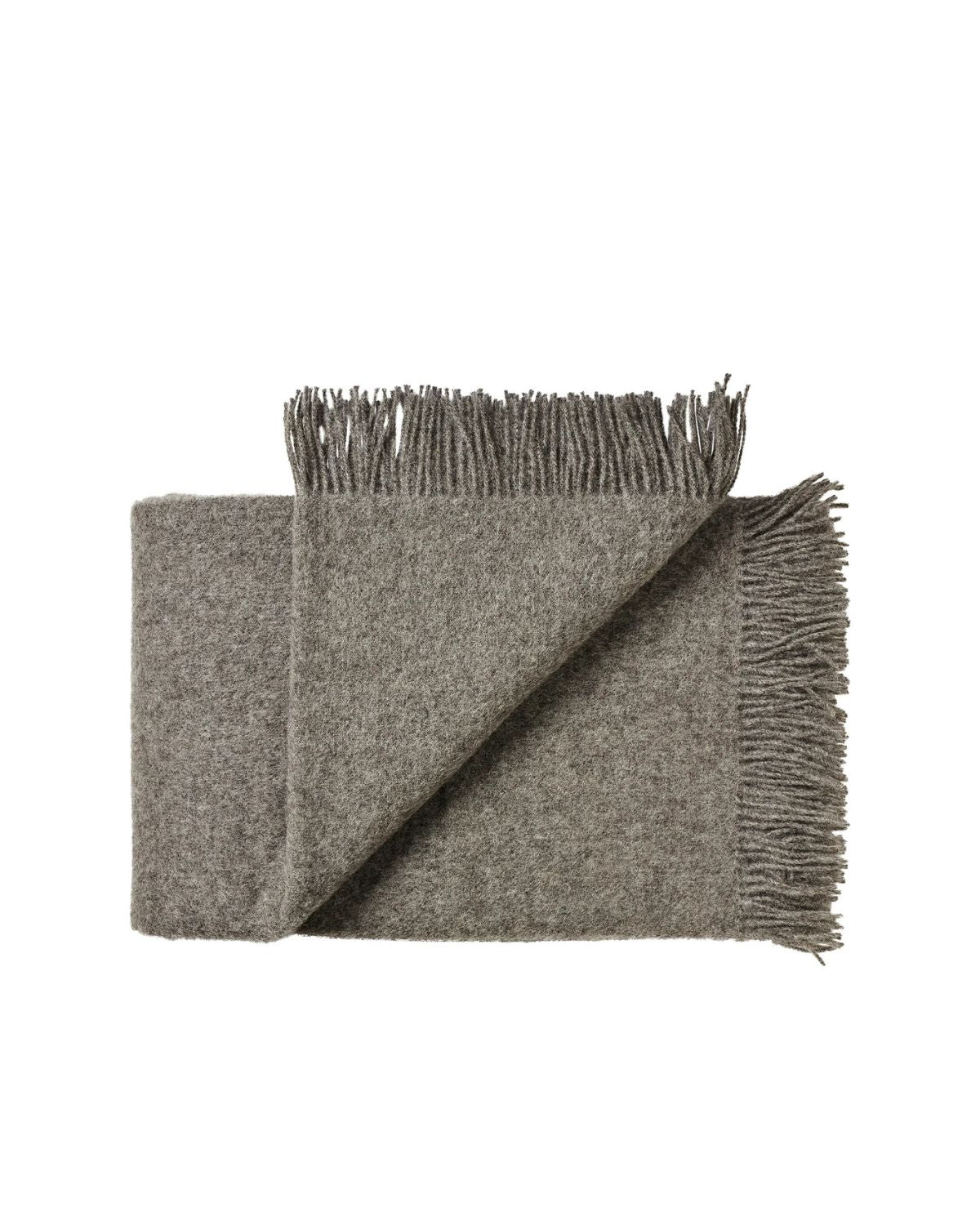 Samsø plaid Uld - Dark Nordic Gray - 140x240 cm