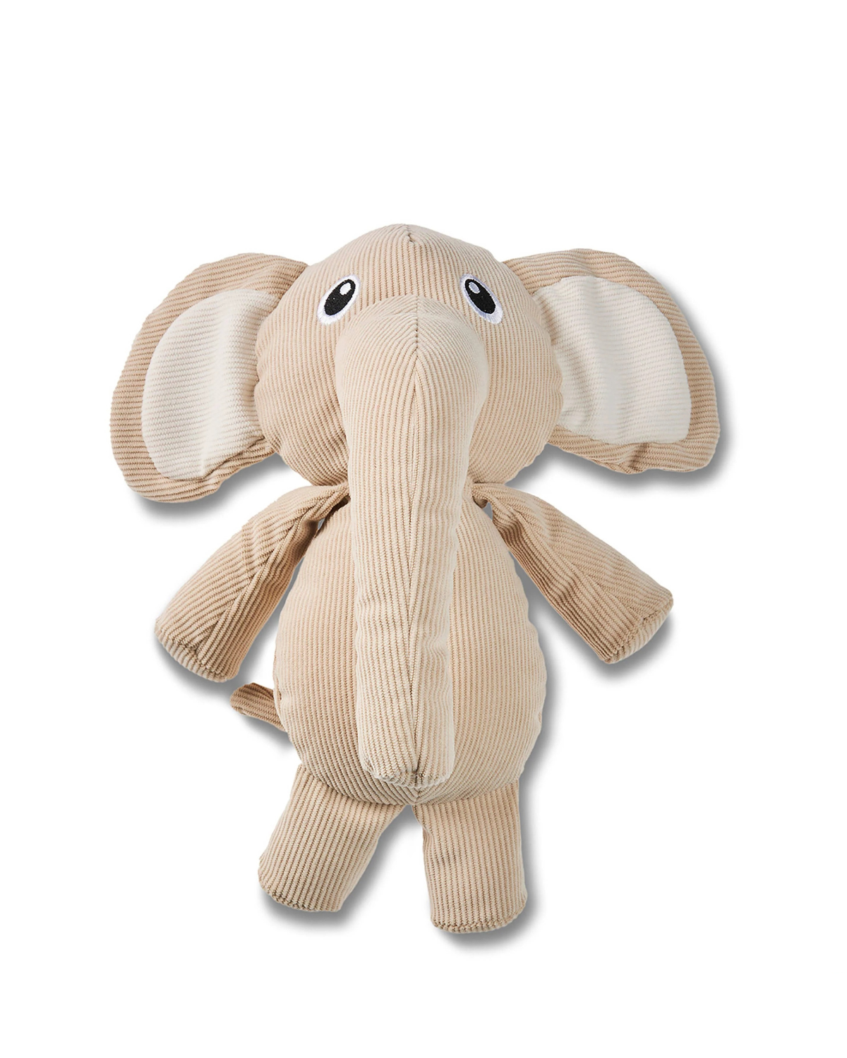 Hundelegetøj i fløjlsdesign: Beige / Eddi Elefant