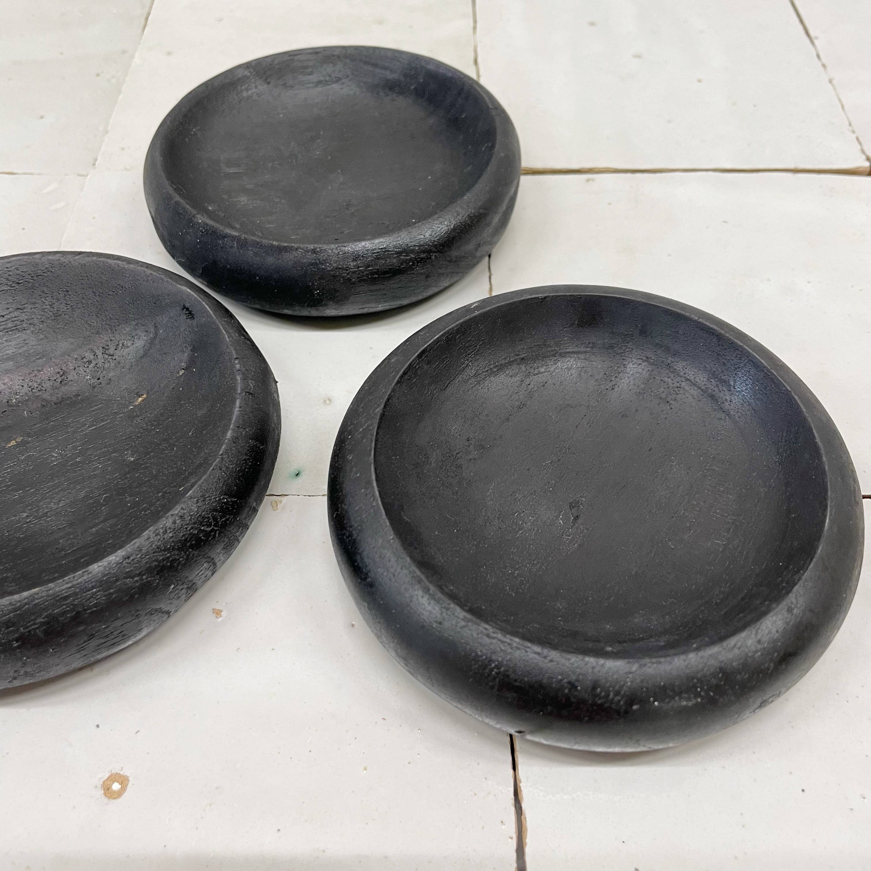 Sort teaktræsskål Bali, 9 cm